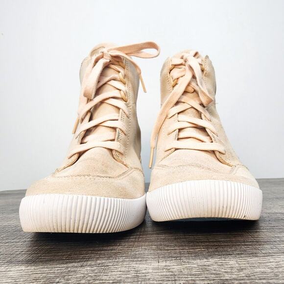 Sorel Out N About Women's Wedge Boots Size 9.5 Omega Taupe Gum Colorway Suede - Picture 4 of 6